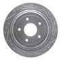 DFC Brake Rotor - Drilled and Slotted - Silver 631-46009R