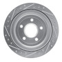 DFC Brake Rotor - Drilled and Slotted - Silver 631-46009R