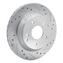 DFC Brake Rotor - Drilled and Slotted - Silver 631-47022R