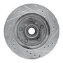 DFC Brake Rotor - Drilled and Slotted - Silver 631-47061L