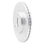 DFC Brake Rotor - Drilled and Slotted - Silver 631-45045L