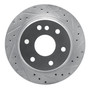 DFC Brake Rotor - Drilled and Slotted - Silver 631-48041R