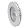 DFC Brake Rotor - Drilled and Slotted - Silver 631-47014L