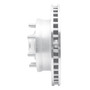 DFC Brake Rotor - Drilled and Slotted - Silver 631-48004L