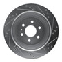 DFC Brake Rotor - Drilled and Slotted - Silver 631-48063L