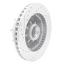 DFC Brake Rotor - Drilled and Slotted - Silver 631-48004R