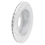 DFC Brake Rotor - Drilled and Slotted - Silver 631-47027R