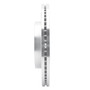 DFC Brake Rotor - Drilled and Slotted - Silver 631-47080L