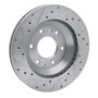 DFC Brake Rotor - Drilled and Slotted - Silver 631-48044R