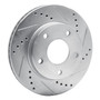 DFC Brake Rotor - Drilled and Slotted - Silver 631-48005R