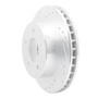 DFC Brake Rotor - Drilled and Slotted - Silver 631-48019L