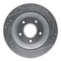 DFC Brake Rotor - Drilled and Slotted - Silver 631-52006L