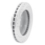 DFC Brake Rotor - Drilled and Slotted - Silver 631-48008R