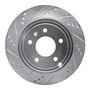 DFC Brake Rotor - Drilled and Slotted - Silver 631-47071L