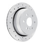 DFC Brake Rotor - Drilled and Slotted - Silver 631-47089R