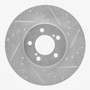 DFC Brake Rotor - Drilled and Slotted - Silver 631-54038R