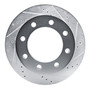 DFC Brake Rotor - Drilled and Slotted - Silver 631-47090R