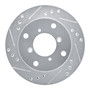 DFC Brake Rotor - Drilled and Slotted - Silver 631-50002L