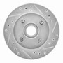 DFC Brake Rotor - Drilled and Slotted - Silver 631-54012R