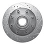 DFC Brake Rotor - Drilled and Slotted - Silver 631-48023R