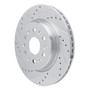 DFC Brake Rotor - Drilled and Slotted - Silver 631-48000L