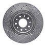 DFC Brake Rotor - Drilled and Slotted - Silver 631-54052R