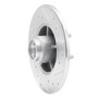 DFC Brake Rotor - Drilled and Slotted - Silver 631-52002L