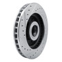 DFC Brake Rotor - Drilled and Slotted - Silver 631-48031R