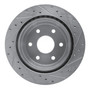 DFC Brake Rotor - Drilled and Slotted - Silver 631-48041L