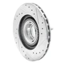 DFC Brake Rotor - Drilled and Slotted - Silver 631-54125L