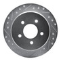 DFC Brake Rotor - Drilled and Slotted - Silver 631-54142L