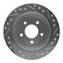 DFC Brake Rotor - Drilled and Slotted - Silver 631-54142L