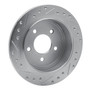DFC Brake Rotor - Drilled and Slotted - Silver 631-54142R