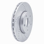 DFC Brake Rotor - Drilled and Slotted - Silver 631-54067R