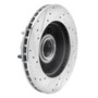 DFC Brake Rotor - Drilled and Slotted - Silver 631-54130R