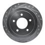 DFC Brake Rotor - Drilled and Slotted - Silver 631-54173L