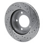 DFC Brake Rotor - Drilled and Slotted - Silver 631-54131L