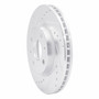 DFC Brake Rotor - Drilled and Slotted - Silver 631-54061L