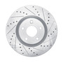 DFC Brake Rotor - Drilled and Slotted - Silver 631-54281R