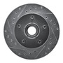 DFC Brake Rotor - Drilled and Slotted - Silver 631-54139L