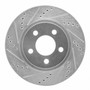 DFC Brake Rotor - Drilled and Slotted - Silver 631-54171L