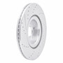 DFC Brake Rotor - Drilled and Slotted - Silver 631-54261R