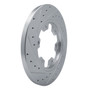 DFC Brake Rotor - Drilled and Slotted - Silver 631-54229R