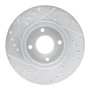 DFC Brake Rotor - Drilled and Slotted - Silver 631-56017R