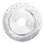 DFC Brake Rotor - Drilled and Slotted - Silver 631-59062L