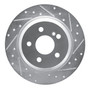 DFC Brake Rotor - Drilled and Slotted - Silver 631-63078R