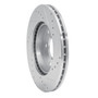 DFC Brake Rotor - Drilled and Slotted - Silver 631-63012L