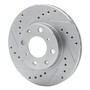 DFC Brake Rotor - Drilled and Slotted - Silver 631-59012L