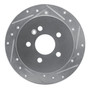 DFC Brake Rotor - Drilled and Slotted - Silver 631-63123R