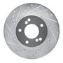 DFC Brake Rotor - Drilled and Slotted - Silver 631-59040L